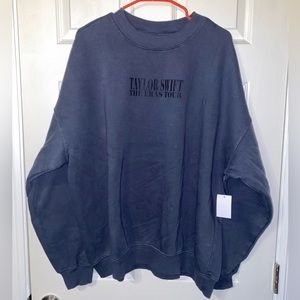 Taylor Swift The Eras Tours Washed Blue Crewneck